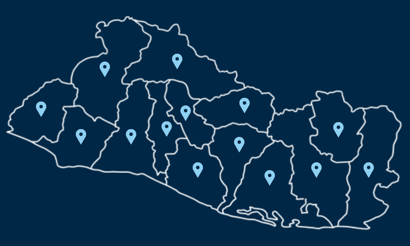 Mapa de cobertura NabaCom en El Salvador